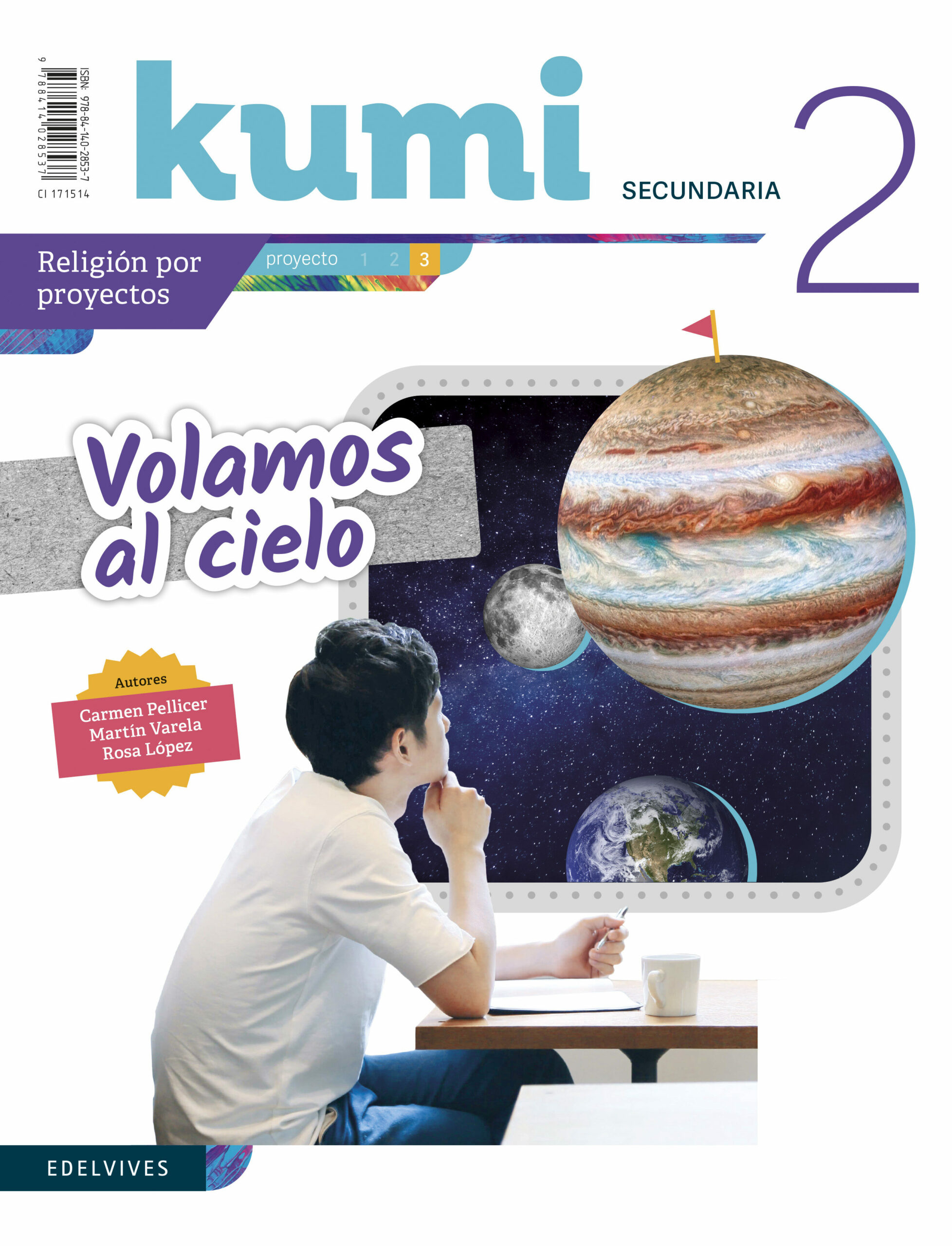 Portada del Libro Proyecto Volamos Al Cielo 2º Eso Kumi Religión 2020 (Revista Del Alumn de Vv.Aa. - 9788414028537