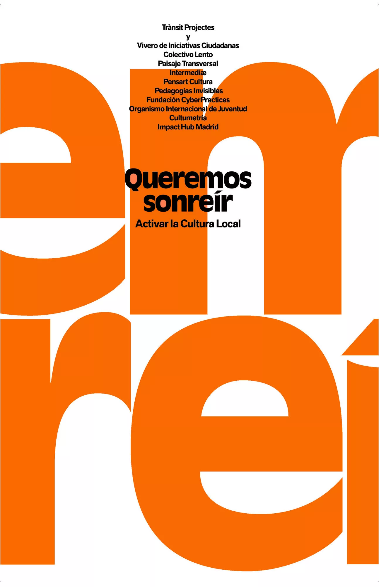Portada del Libro Queremos Sonreir: Activar La Cultura Local de Vv.Aa. - 9788416737765
