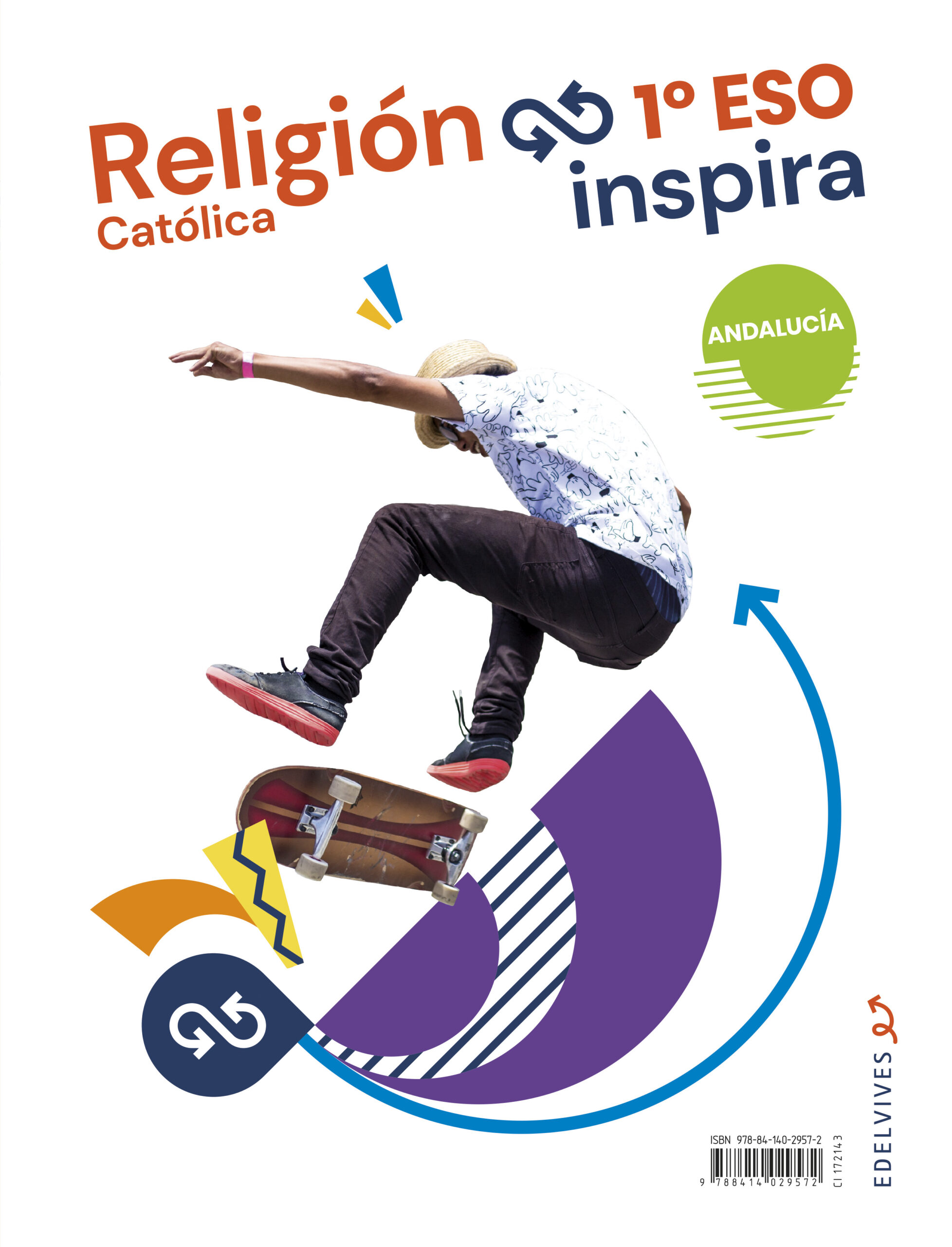 Portada del Libro Religión Católica 1º Eso Inspira 2020 (Andalucía) de Vv.Aa. - 9788414029572