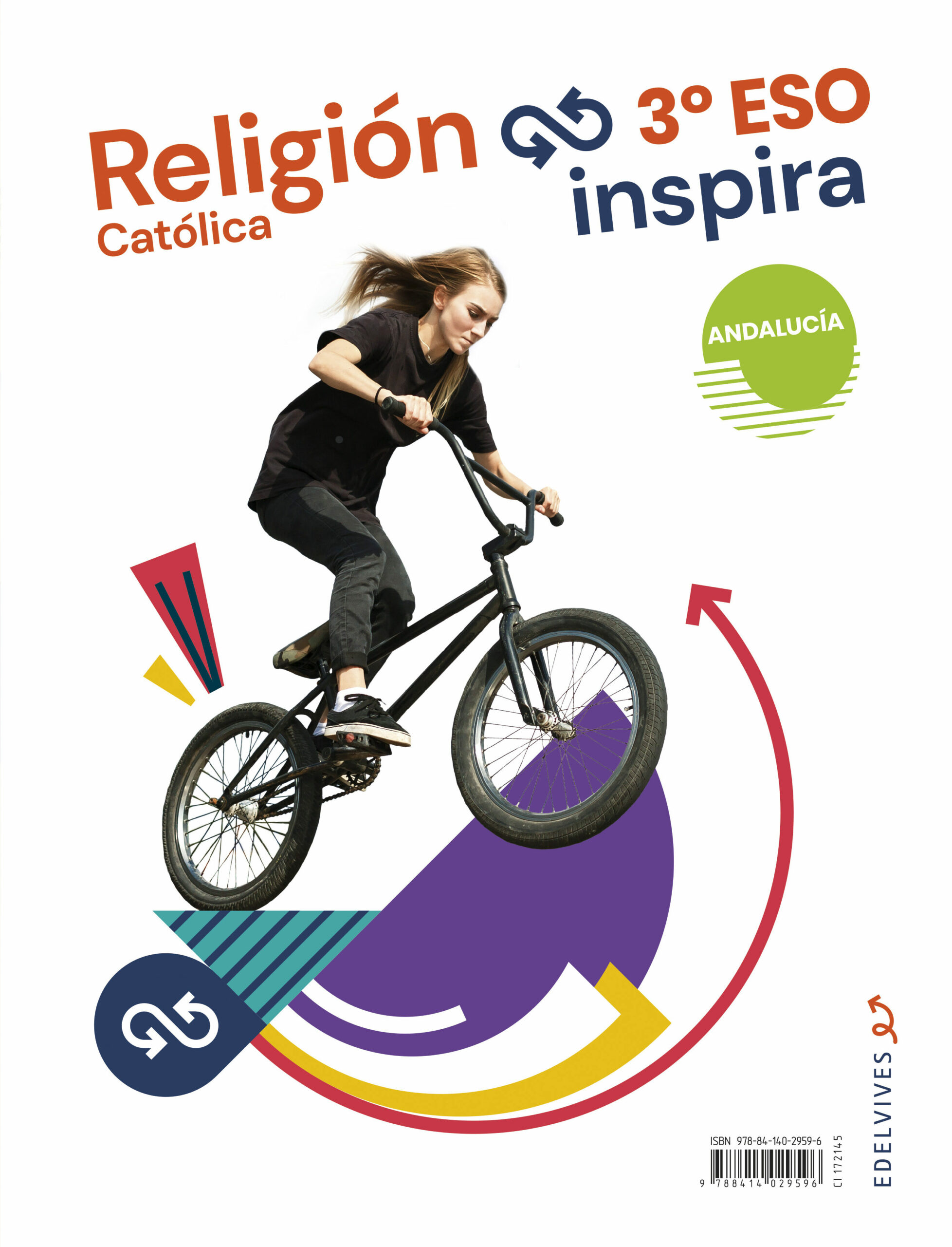 Portada del Libro Religión Católica Inspira 3º Eso 2020 (Andalucía) de Vv.Aa. - 9788414029596