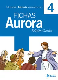 Portada del Libro Religion: Fichas (4º Educacion Primaria Religion Catolica) (Auro Ra) de Vv.Aa. - 9788421656341