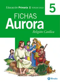 Portada del Libro Religion: Fichas (5º Educacion Primaria Religion Catollica) (Aur Ora) de Vv.Aa. - 9788421656419