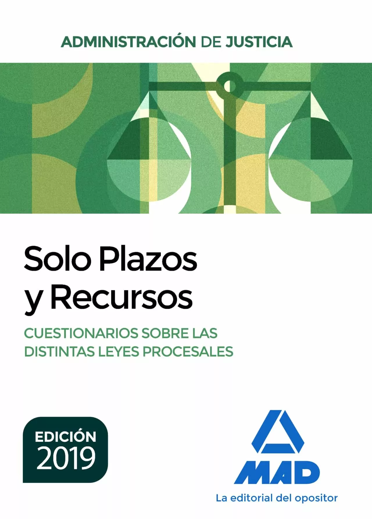 Portada Del Libro Solo Plazos Y Recursos. Cuestionarios Sobre Las Distintas Leyes Proces De Vv.aa. - 9788414230640