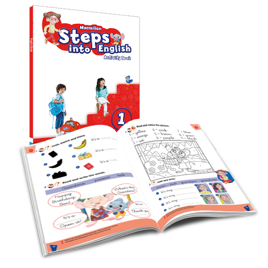 Portada del Libro Steps Into English 1º Primaria Activity Book (Cuaderno) de Vv.Aa. - 9781380055705