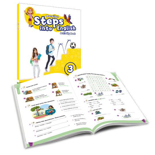 Portada del Libro Steps Into English 3º Primaria Activity Book Pack (Cuaderno) de Vv.Aa. - 9781380055859