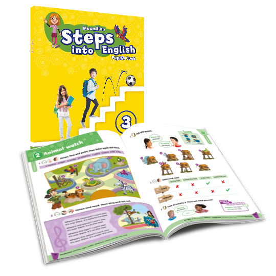 Portada del Libro Steps Into English 3º Primaria Pupils Book Pack (Libro) de Vv.Aa. - 9781380060365