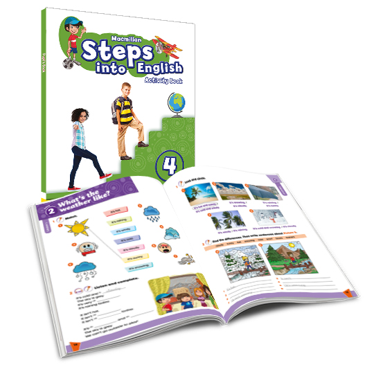 Portada del Libro Steps Into English 4º Primaria Activity Book Pack (Cuaderno) de Vv.Aa. - 9781380055934