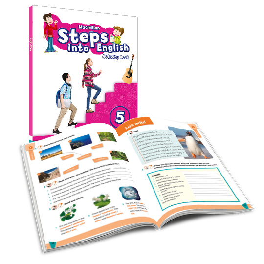 Portada del Libro Steps Into English 5º Primaria Activity Book Pack (Cuaderno) de Vv.Aa. - 9781380056016