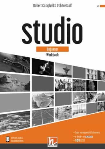 Portada del Libro Studio Beginner (A1) Workbook + E Zone (2º Bachillerato) de Vv.Aa. - 9783990459041