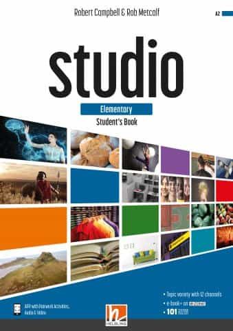 Portada del Libro Studio Elementary (A2) Student S + E Zone (2º Bachillerato) de Vv.Aa. - 9783990459058