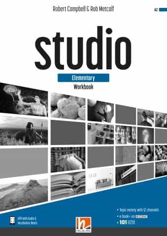 Portada del Libro Studio Elementary (A2) Workbook + E Zone (2º Bachillerato) de Vv.Aa. - 9783990459065