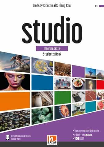 Portada del Libro Studio Intermediate (B1+) Students Book + E Zone (2º Bach) de Vv.Aa. - 9783990459096
