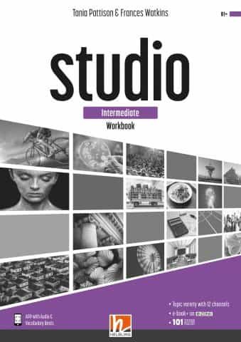 Portada del Libro Studio Intermediate (B1+) Workbook + E Zone (2º Bachillerato) de Vv.Aa. - 9783990459102