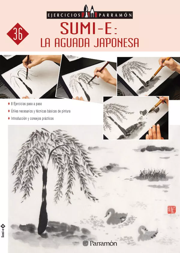 Portada del Libro Sumi-E: La Aguada Japonesa: 8 Ejercicios Paso A Paso de Vv.Aa. - 9788434227439