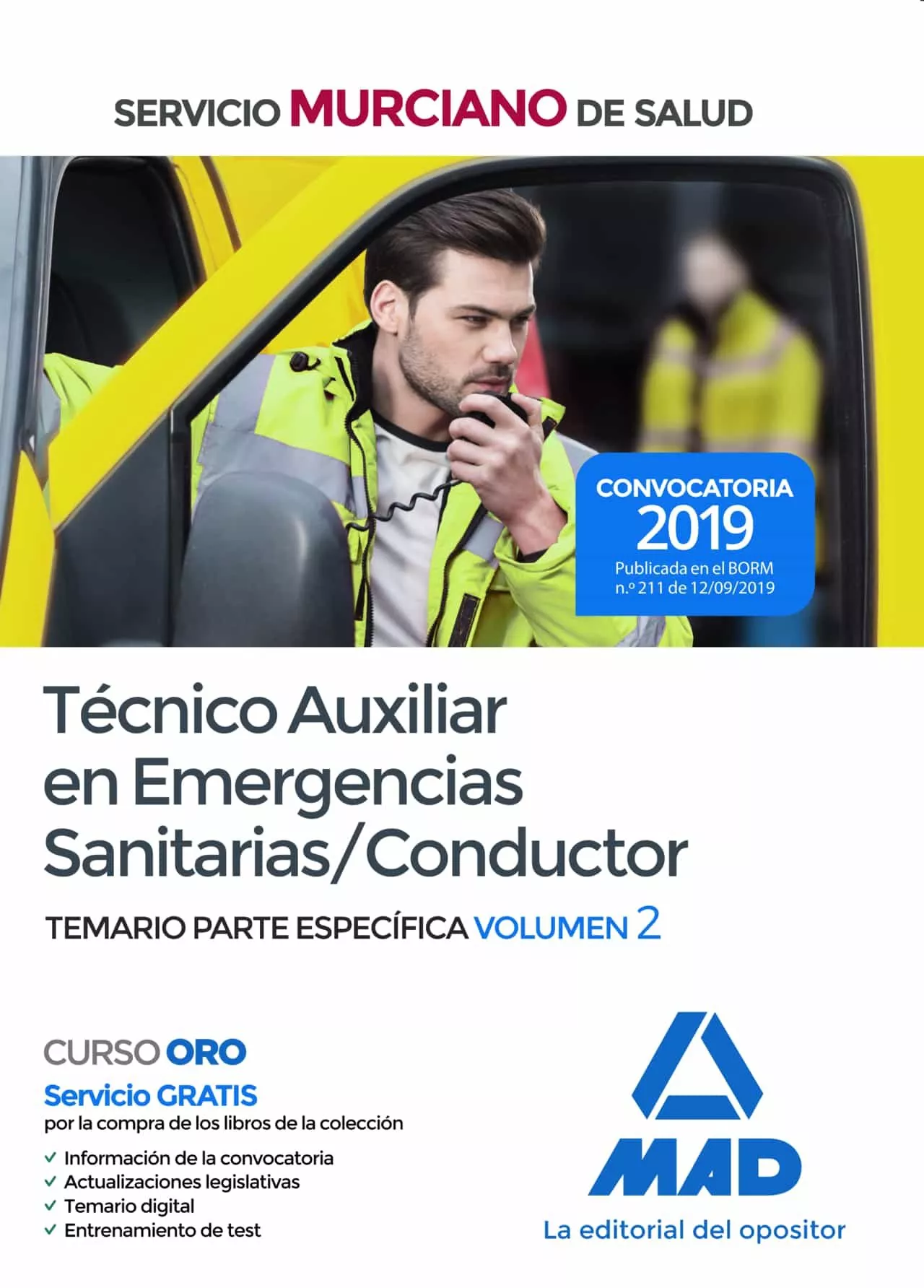 Portada del Libro Técnico Auxiliar En Emergencias Sanitarias/Conductor Del Servicio Murc de Vv.Aa. - 9788414232033