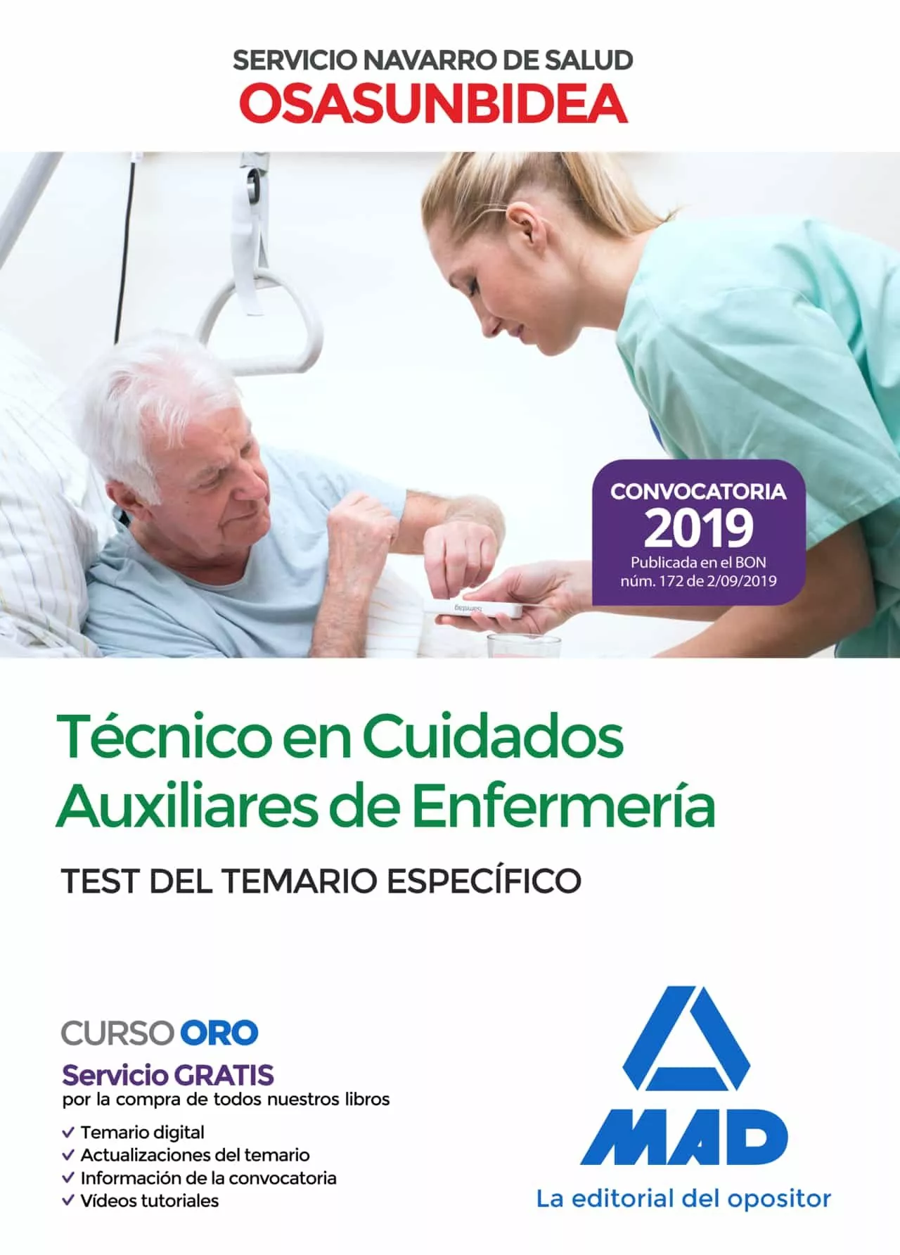 Portada del Libro Técnico En Cuidados Auxiliares De Enfermería Del Servicio Navarro De S de Vv.Aa. - 9788414231395