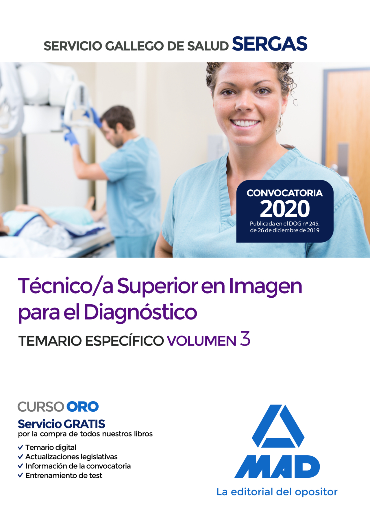 Portada del Libro Técnico/A Superior En Imagen Para El Diagnóstico Del Servicio Gallego de Vv.Aa. - 9788414234877