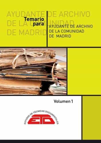Portada del Libro Temario Para Ayudante De Archivo De La Comunidad De Madrid (2 Vols.) de Vv.Aa. - 9788412173819