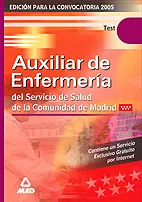 Portada del Libro Test Auxiliar De Enfermeria Servicio Madrileño De Salud de Vv.Aa. - 9788466525084