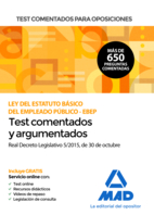 Portada del Libro Test Comentados Para Oposiciones De La Ley Del Estatuto Basico De L Em de Vv.Aa. - 9788414232699
