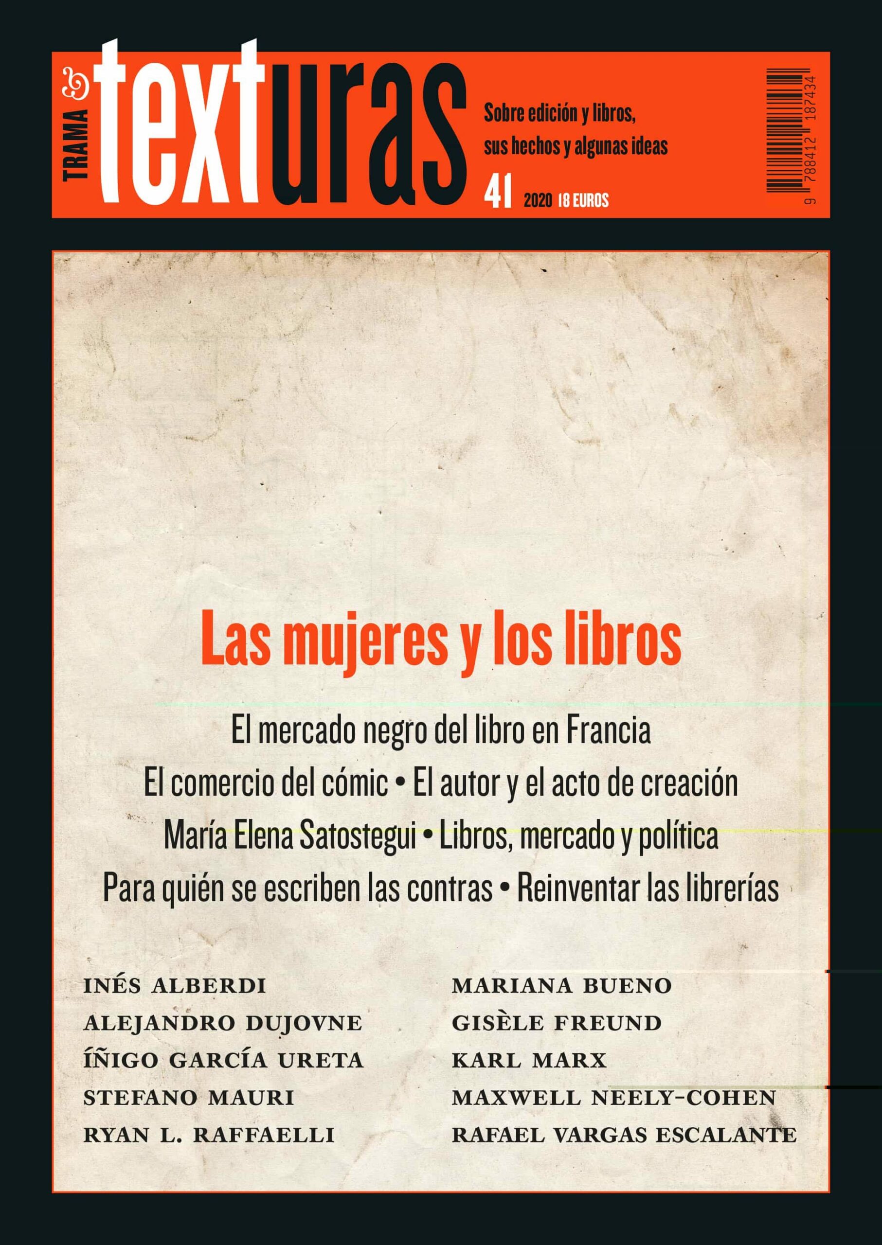 Portada del Libro Texturas 41: Las Mujeres Y Los Libros de Vv.Aa. - 9788412187434