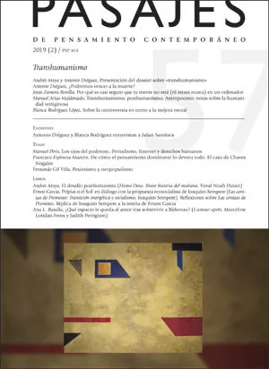 Portada del Libro Transhumanismo de Vv.Aa. - 9788491345237