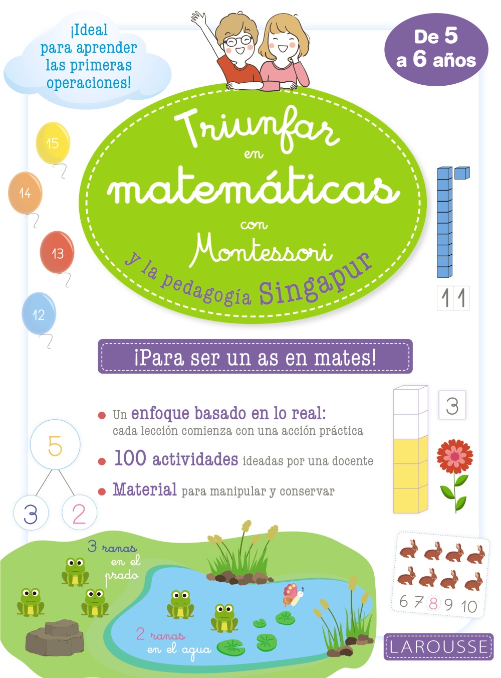Portada del Libro Triunfar En Matematicas Con Montessori Y La Pedagogia Singapur de Vv.Aa. - 9788418100291