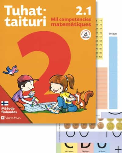 Portada del Libro Tuhattaituri 2º Educacion Primaria 1. Matemàtiques. Llibre I Fitxes.Ca de Vv.Aa. - 9788468268743