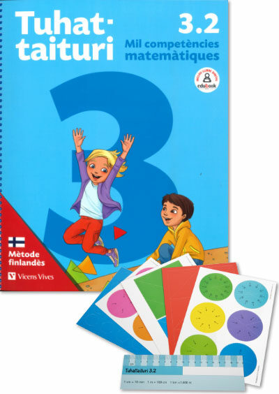 Portada del Libro Tuhattaituri 3º Educacion Primaria 2. Matemàtiques. Llibre I Fitxes.Ca de Vv.Aa. - 9788468268774