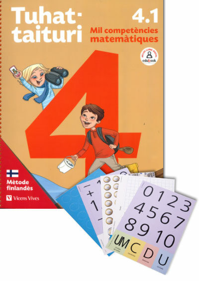 Portada del Libro Tuhattaituri 4º Educacion Primaria 1. Matemàtiques. Llibre I Fitxes.Ca de Vv.Aa. - 9788468270999