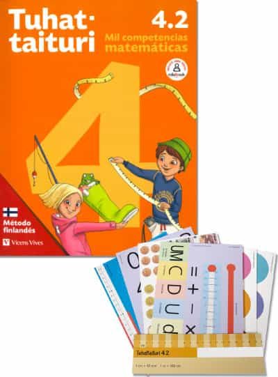 Portada del Libro Tuhattaituri 4º Educacion Primaria 2. Matemáticas. Libro Y Fichas (Mét de Vv.Aa. - 9788468270869