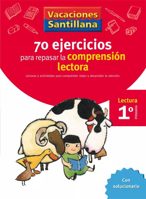 Portada del Libro Vacaciones Comprension Lectora 1º Educacion Primaria de Vv.Aa. - 9788429407891