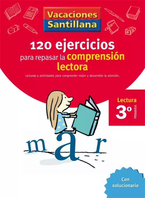 Portada del Libro Vacaciones Comprension Lectora 3º Educacion Primaria de Vv.Aa. - 9788429409000