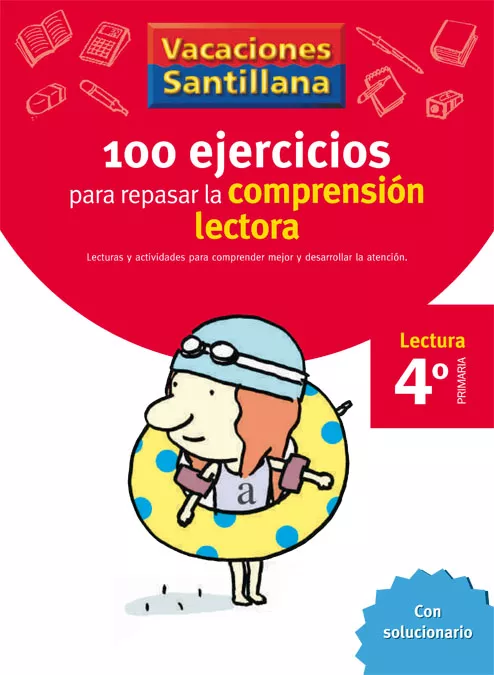 Portada del Libro Vacaciones Comprension Lectora 4º Educacion Primaria de Vv.Aa. - 9788429409024