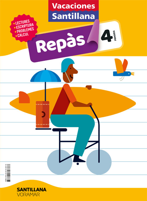 Portada del Libro Vacaciones De Repaso 4º Educacion Primaria Valencia Ed 2020 de Vv.Aa. - 9788491318378