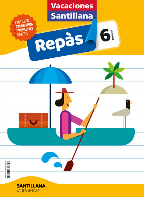Portada del Libro Vacaciones De Repaso 6º Educacion Primaria Valencia Ed 2020 de Vv.Aa. - 9788491318347