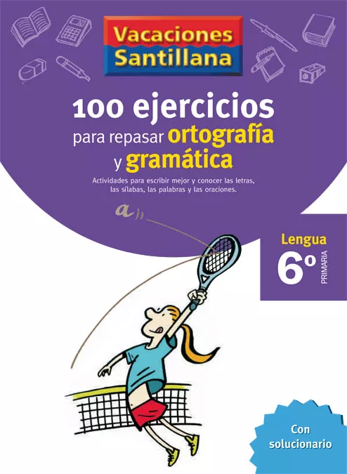 Portada del Libro Vacaciones Gramatica Y Ortografia 6º Educacion Primaria de Vv.Aa. - 9788429407884