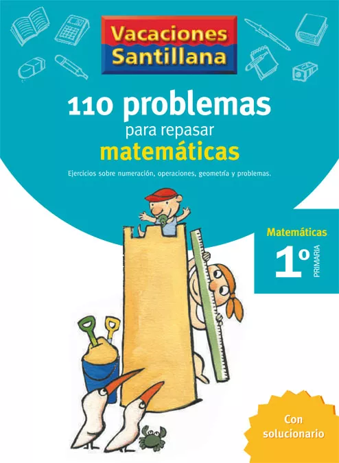 Portada del Libro Vacaciones Matematicas 1º Educacion Primaria de Vv.Aa. - 9788429408379