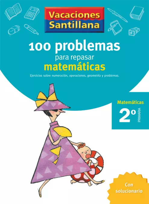 Portada del Libro Vacaciones Matematicas 2º Educacion Primaria de Vv.Aa. - 9788429408386