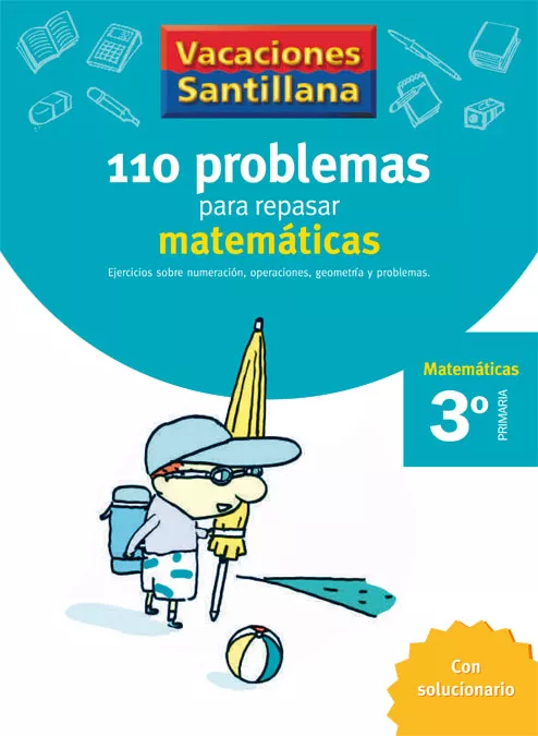 Portada del Libro Vacaciones Matematicas 3º Educacion Primaria de Vv.Aa. - 9788429408393