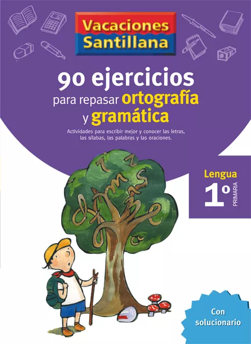 Portada del Libro Vacaciones Santillana Gramatica Y Ortografia 1º Educacion Primari A de Vv.Aa. - 9788429407563