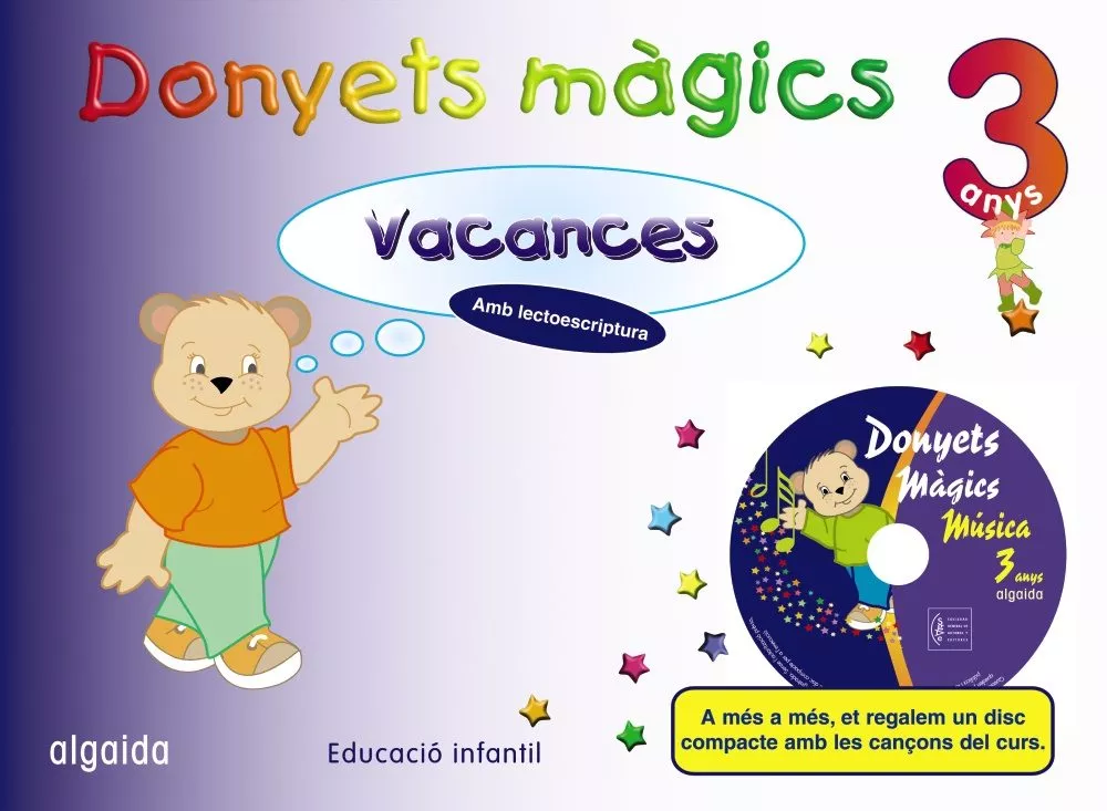 Portada del Libro Vacances Donyets Magics (3 Anys) de Vv.Aa. - 9788484330721