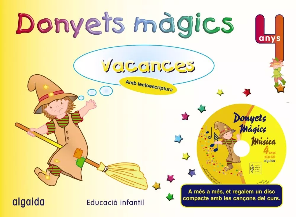 Portada del Libro Vacances Donyets Magics (4 Anys) de Vv.Aa. - 9788484331520