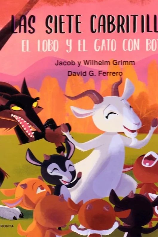 Portada del Libro Siete Cabritillas El Lobo Y El Gato Con Botas de Wilhelm Grimm - 9788412060997