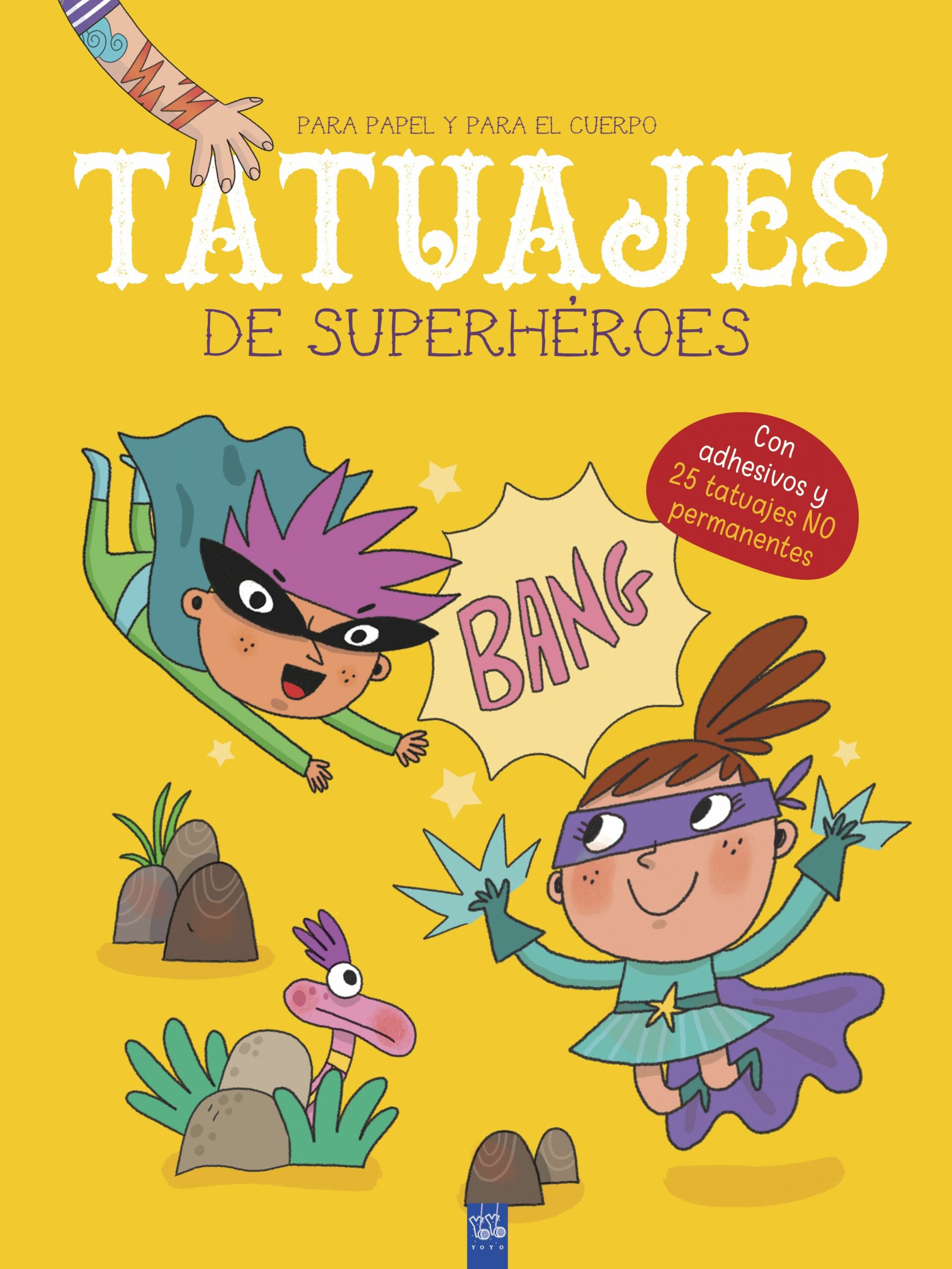 Portada del Libro Tatuajes De Superheroes de Yoyo - 9788408219170