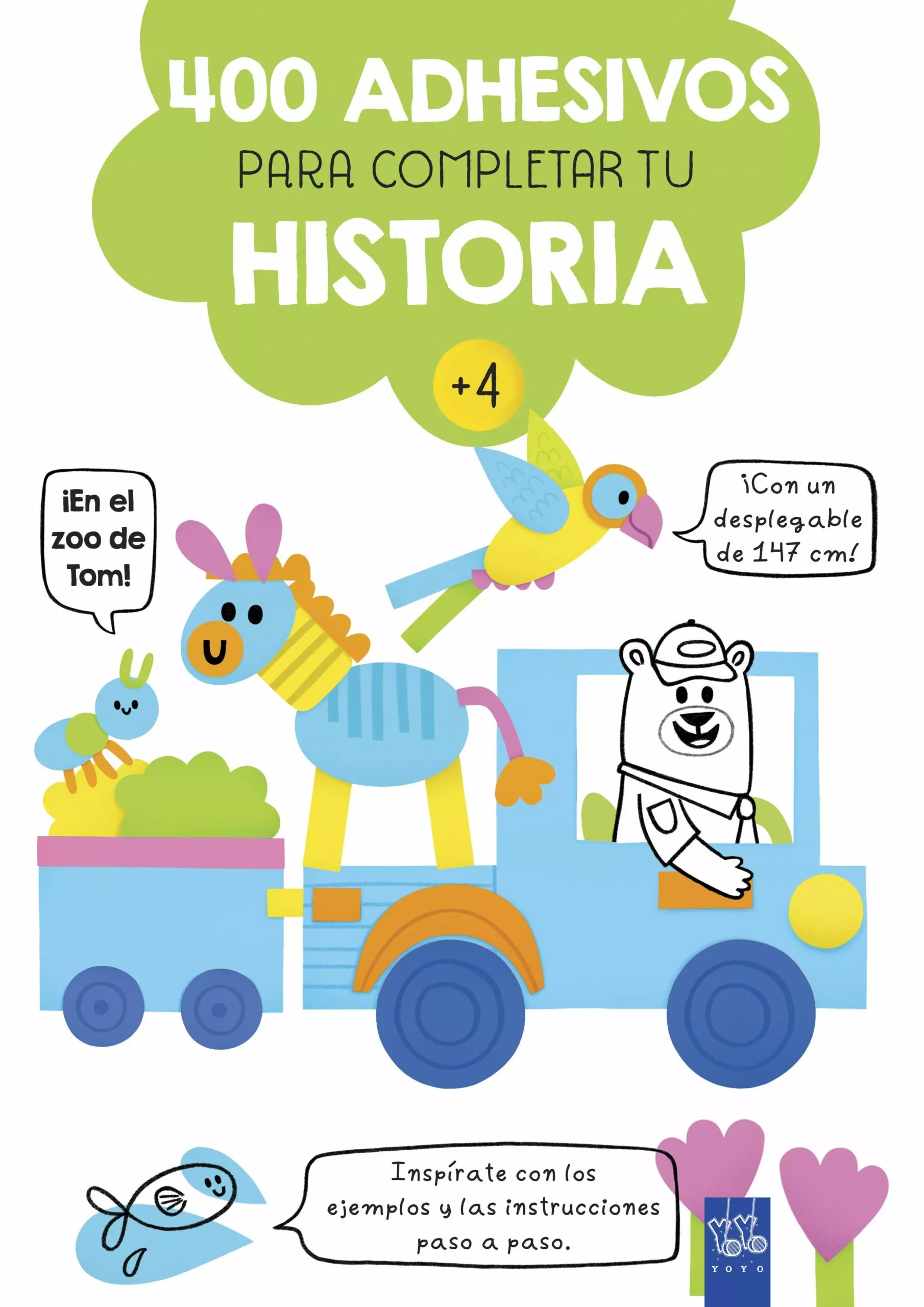 Portada del Libro ¡En El Zoo De Tom!: 400 Adhesivos Para Completar Tu Historia de Yoyo - 9788408221388