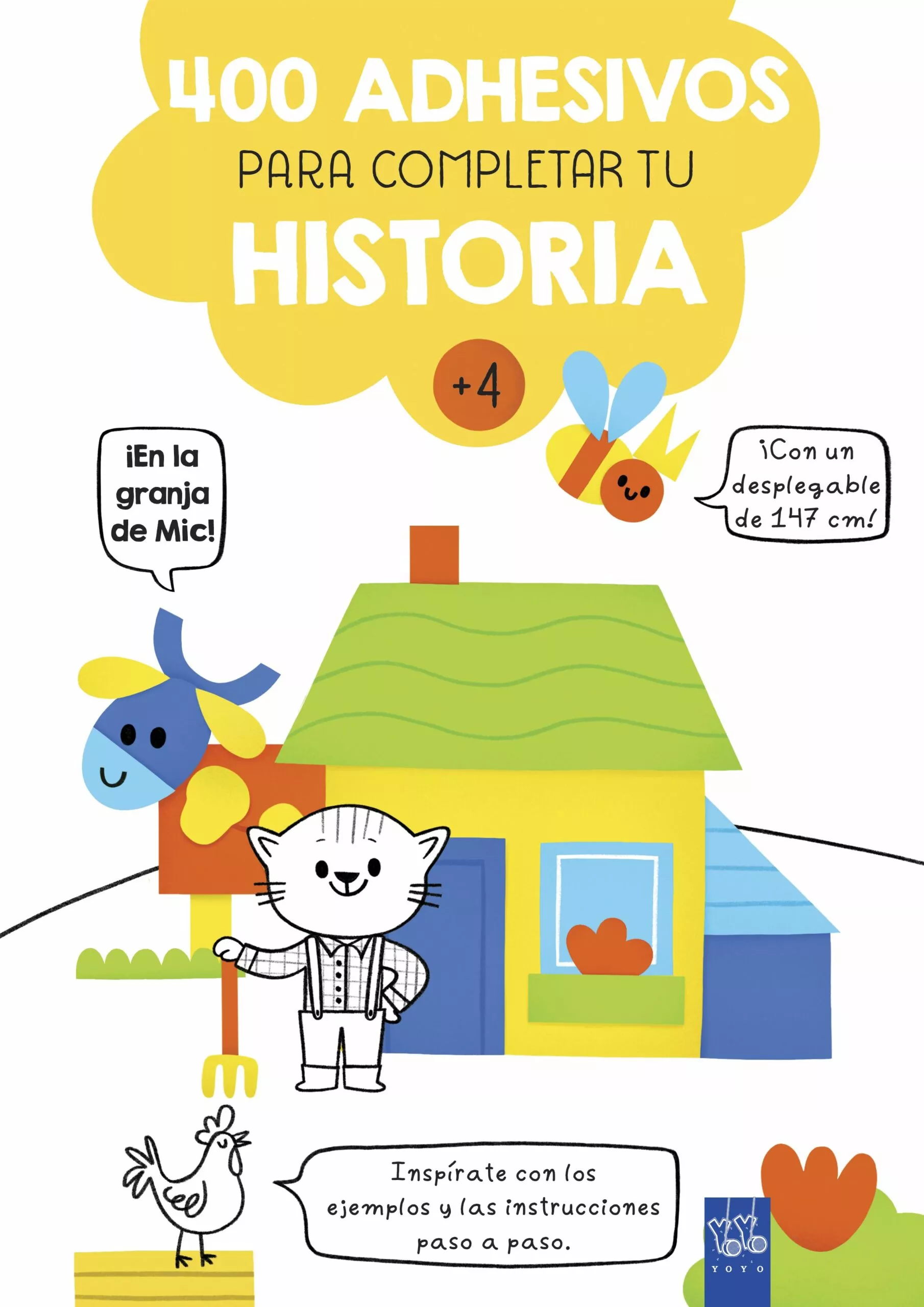 Portada del Libro ¡En La Granja De Mic!: 400 Adhesivos Para Completar Tu Historia de Yoyo - 9788408221371