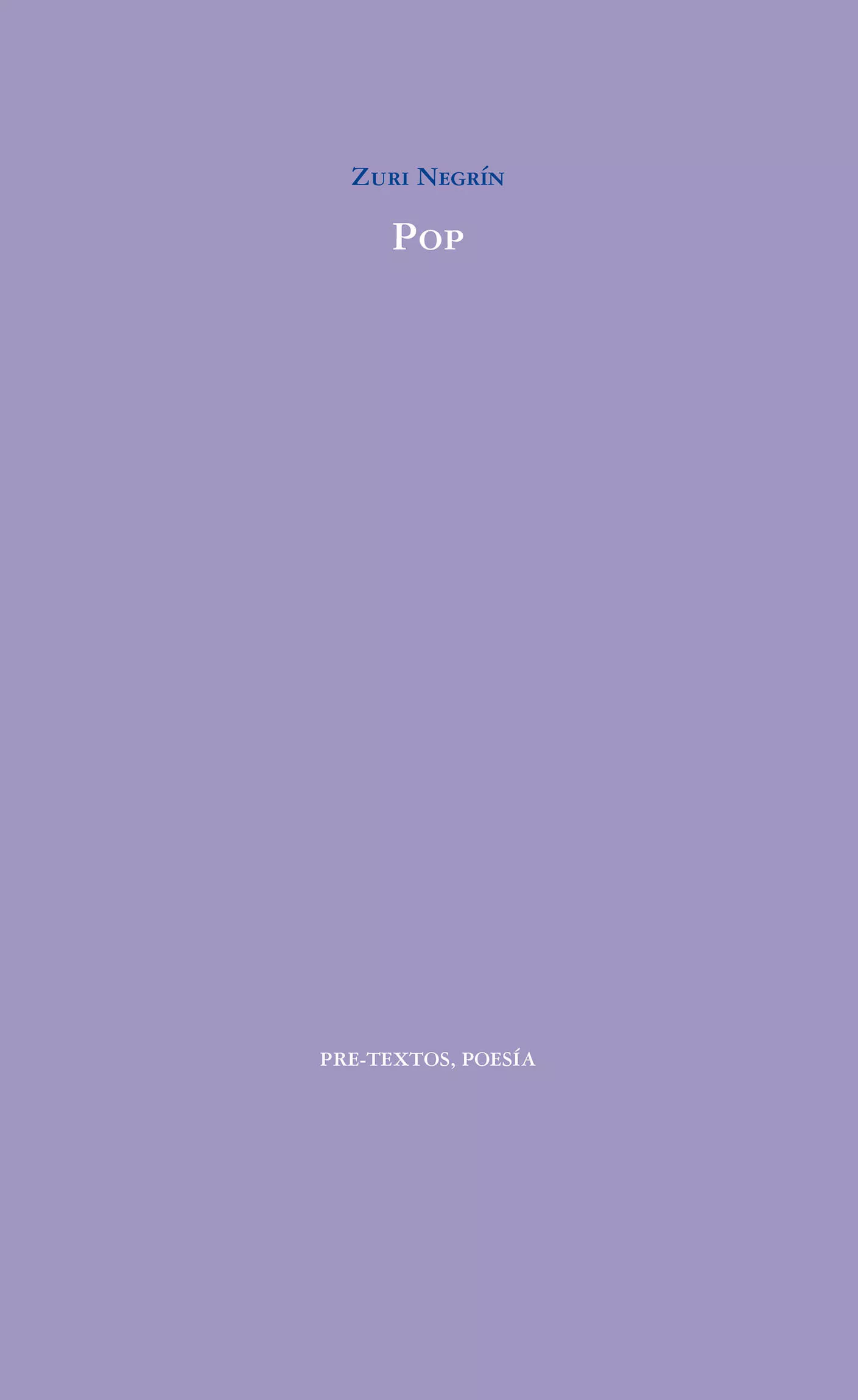 Portada del Libro Pop de Zuri Negrin - 9788417830786